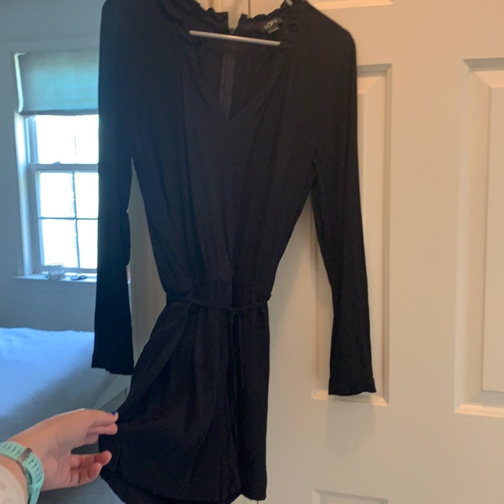 LOFT ann taylor Black Silky Jumpsuit / Onesie